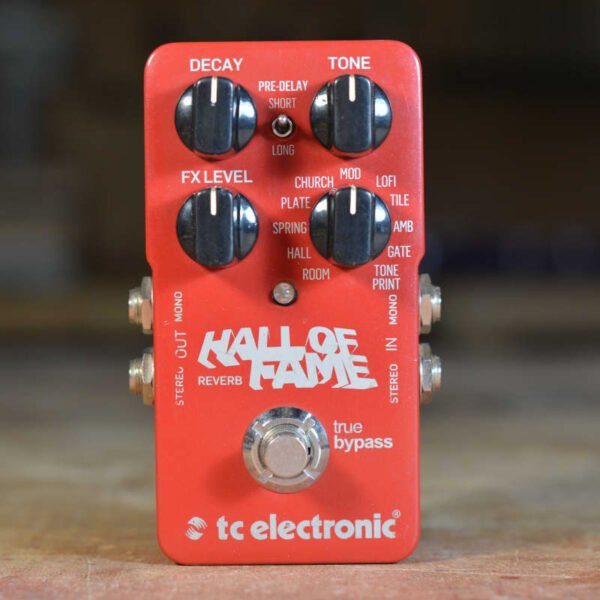 2011 - 2017 TC Electronic Hall of Fame Reverb Red - Used TC Electronic       Reverb         Guitar Effect Pedal