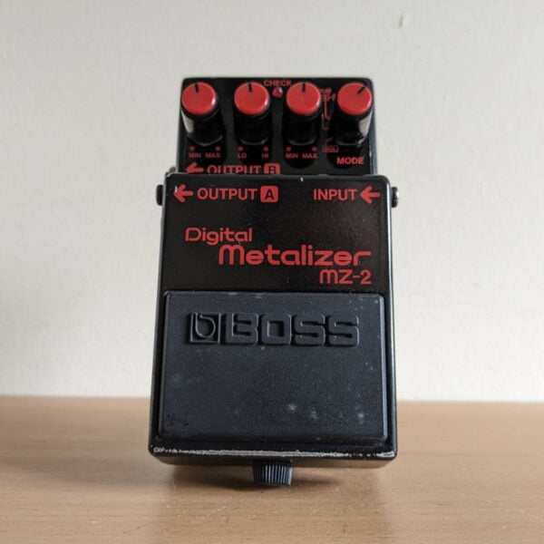 1987 - 1992 Boss MZ-2 Digital Metalizer (Blue Label) Black - used Boss              Distortion     Guitar Effect Pedal