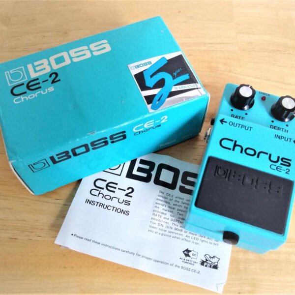 1979 - 1984 Boss CE-2 Chorus (Black Label) Blue - used Boss                Chorus   Guitar Effect Pedal