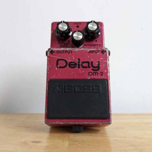 1981 - 1984 Boss DM-2 Delay (Black Label) Pink - used Boss                 Delay     Guitar Effect Pedal