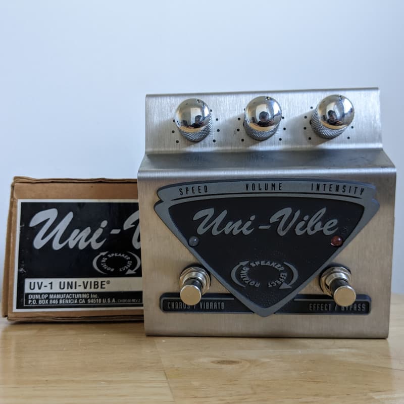 1998 - 2013 Dunlop UV-1 Uni-Vibe Chorus / Vibrato Chrome - used Dunlop  Vibrato Chorus Guitar Effect Pedal