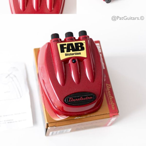 2000s Danelectro Fab Distortion Red - used Danelectro                 Distortion     Guitar Effect Pedal