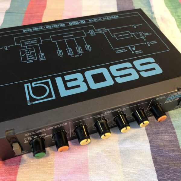 1980s Boss ROD-10 Micro Rack Series Overdrive / Distortion Black - used Boss       Overdrive       Distortion     Guitar Effect Pedal