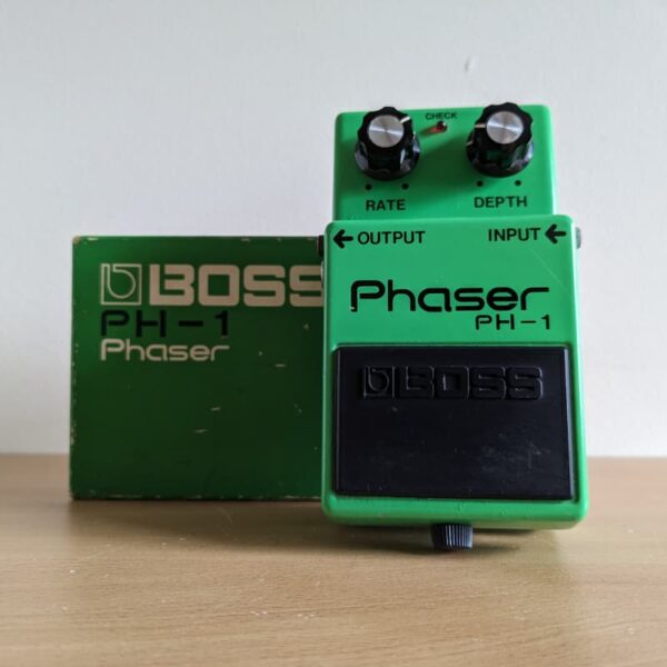 1977 - 1981 Boss PH-1 Phaser (Black Label) Green - used Boss         Phaser             Guitar Effect Pedal