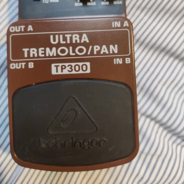 2010s Behringer TP300 Ultra Tremolo/Pan Brown - used Behringer  Volume  Stereo               Guitar Effect Pedal
