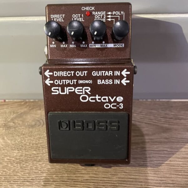 2003 - Present Boss OC-3 Super Octave (Dark Gray Label) Brown - used Boss          Octave            Guitar Effect Pedal