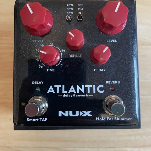2018 NuX NDR-5 Verdugo Series Atlantic Delay/Reverb Black/Red - Used Nux     Multi Effects Delay Reverb         Guitar Effect Pedal
