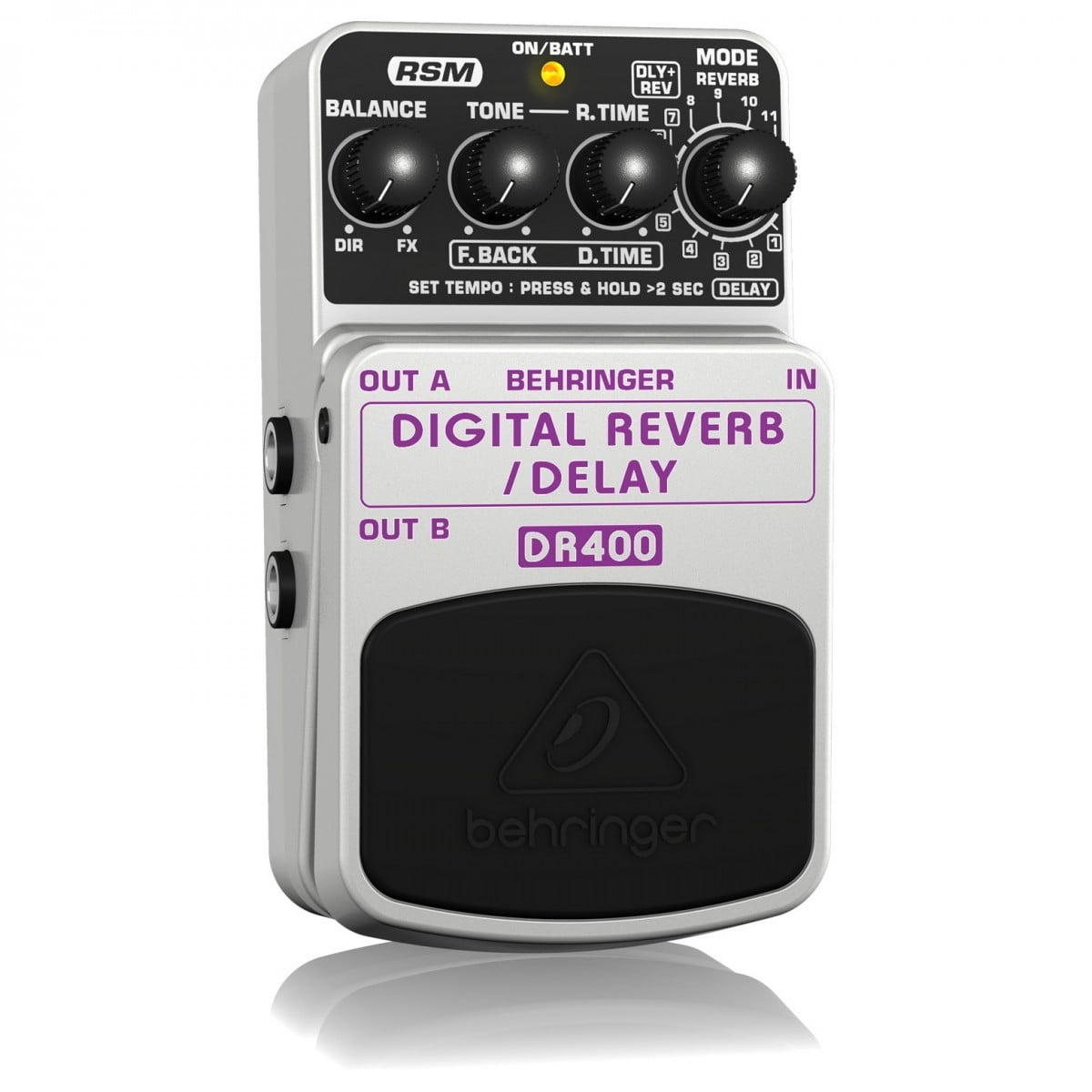 Behringer DR400 Digital Reverb/Delay Effects Pedal - New Behringer         Stereo  Reverb Delay       Guitar Effect Pedal