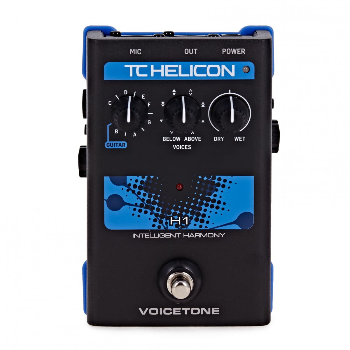 TC Helicon VoiceTone H1 Intelligent Harmony Vocal Processor - New TC Helicon                   Guitar Effect Pedal