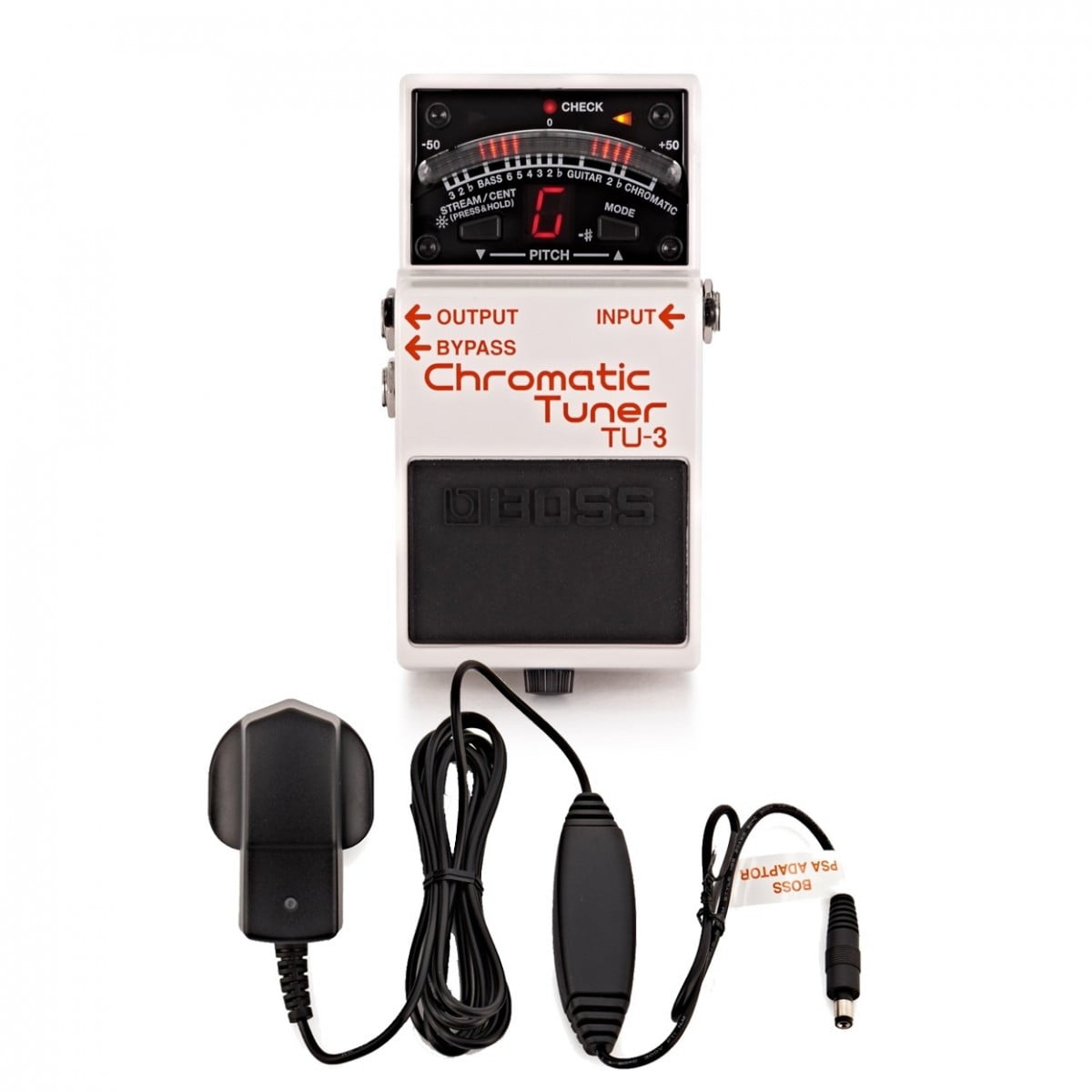 Boss TU-3 Pedal Chromatic Tuner with Power Supply - New Boss Tuner                       Guitar Effect Pedal