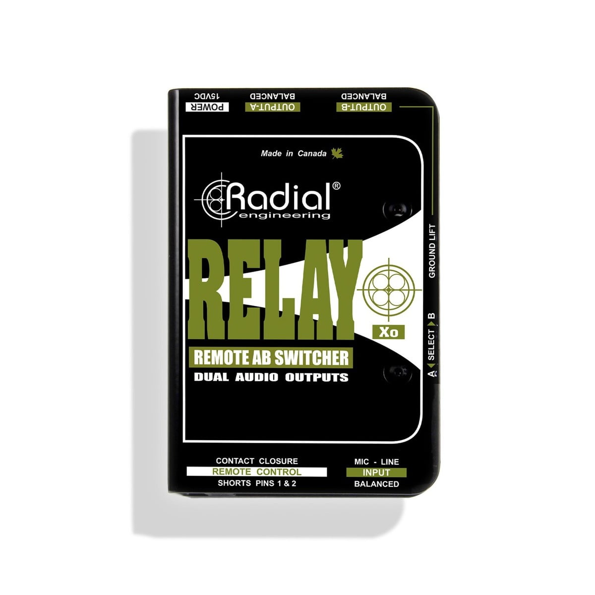 Radial Relay Xo Balanced Remote AB Switcher - New Radial     Multi Effects              Guitar Effect Pedal