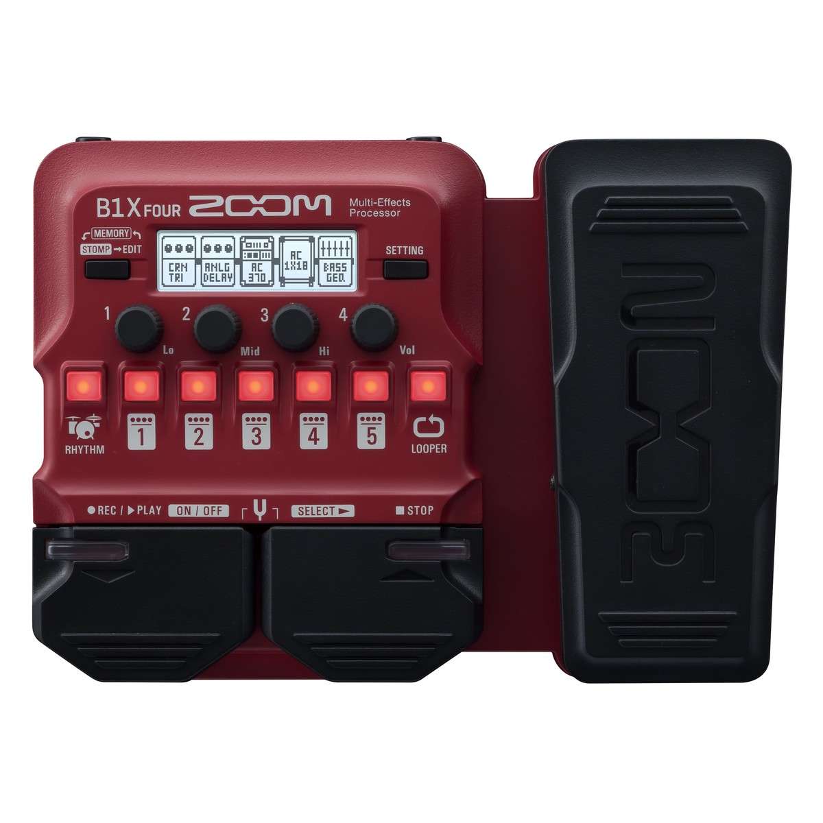 Zoom B1X FOUR Bass Multi-Effects Pedal - New Zoom     Multi Effects Looper             Guitar Effect Pedal