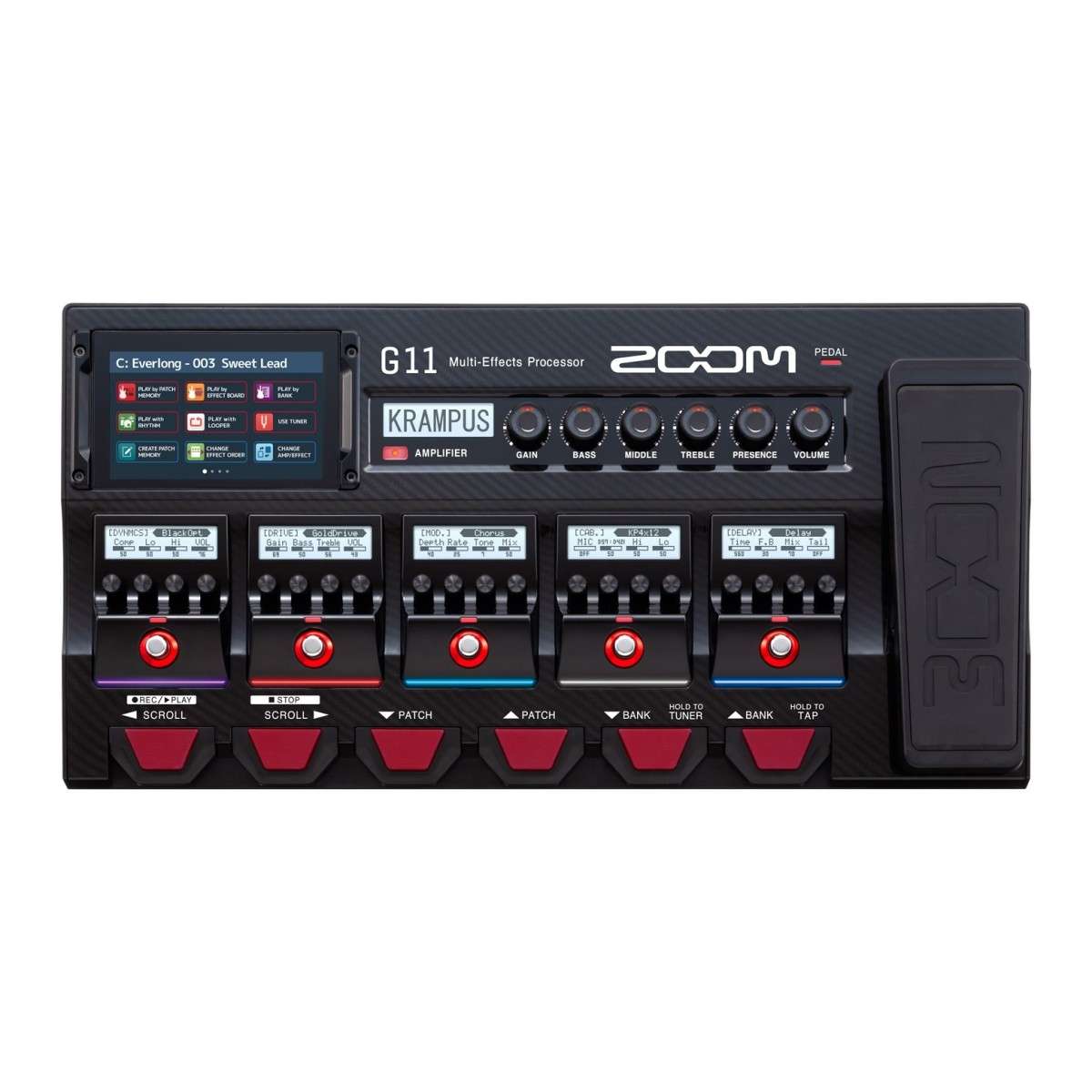 Zoom G11 Multi Effects Processor - New Zoom      Stereo  Multi Effects Modulation Looper  Processor    Distortion      Analogue  Guitar Effect Pedal
