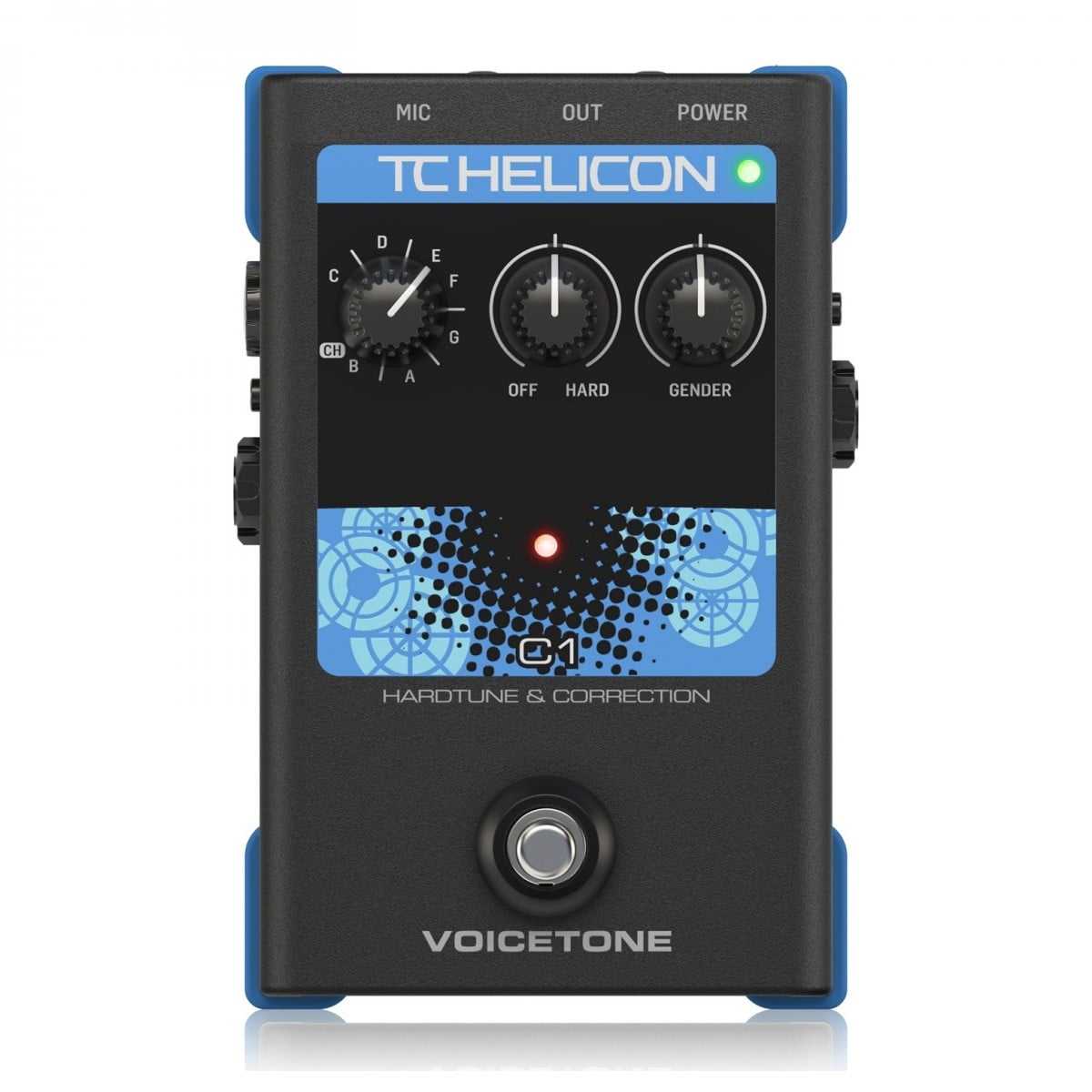 TC Helicon VoiceTone C1 Hardtune and Correction Vocal Processor - New TC Helicon                   Guitar Effect Pedal