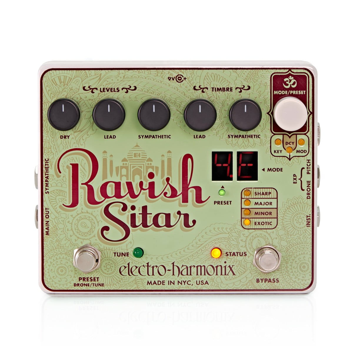Electro Harmonix Ravish Sitar Emulator - New Electro Harmonix        Synthesizer                Guitar Effect Pedal