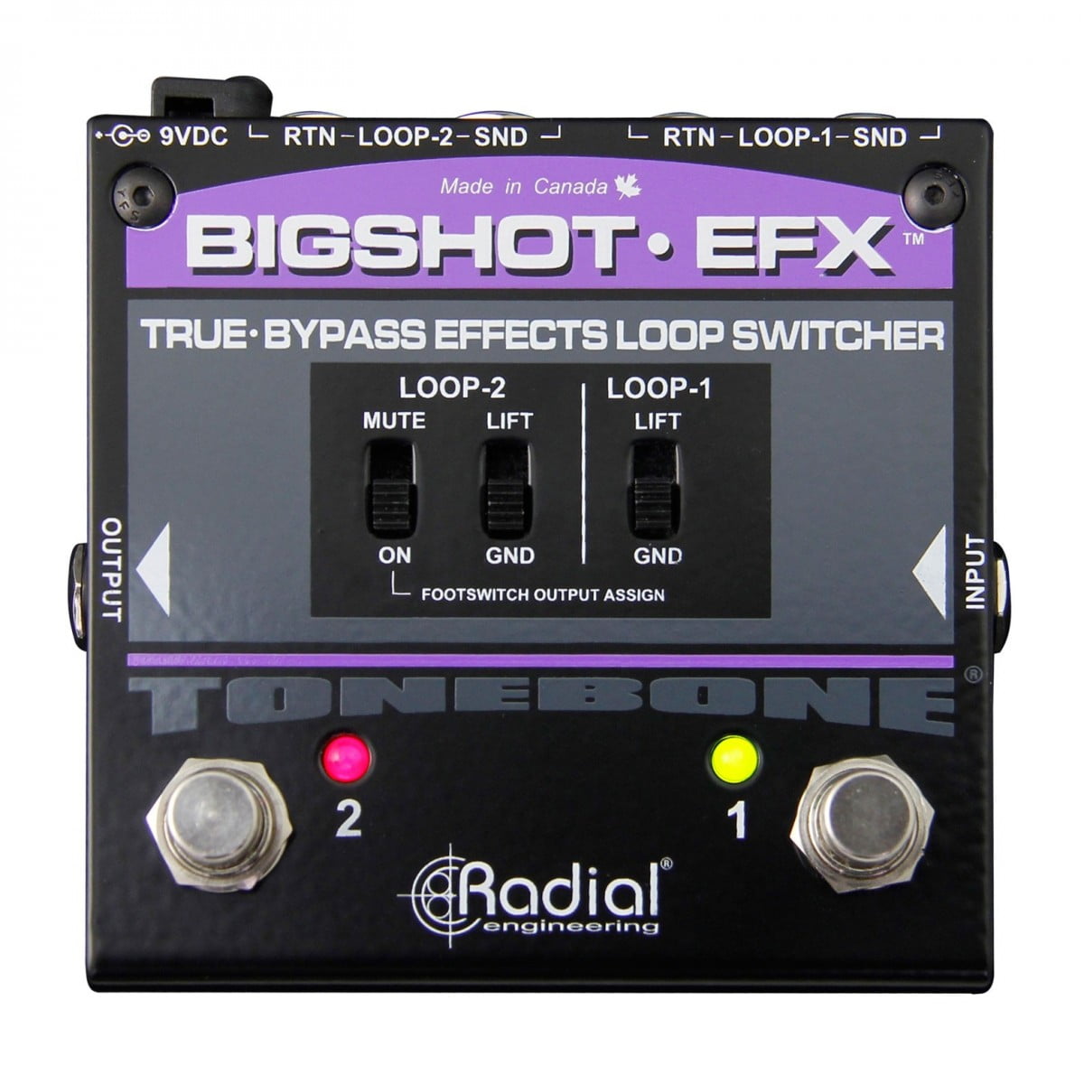 Radial Tonebone BigShot EFX Effects Loop Controller - New Radial     Multi Effects Looper             Guitar Effect Pedal