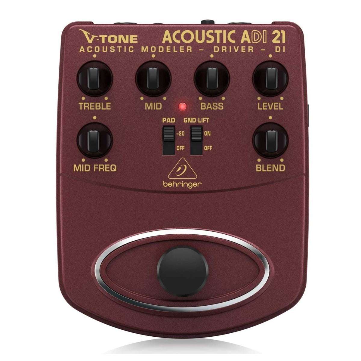 Behringer ADI21 V-Tone Acoustic Preamp - New Behringer        Preamp   Power Supply  EQ          Acoustic Guitar Guitar Effect Pedal