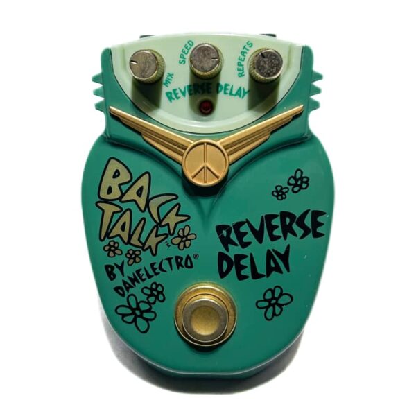 2010s Danelectro Back Talk Reverse Delay Green - used Danelectro               Delay    Guitar Effect Pedal