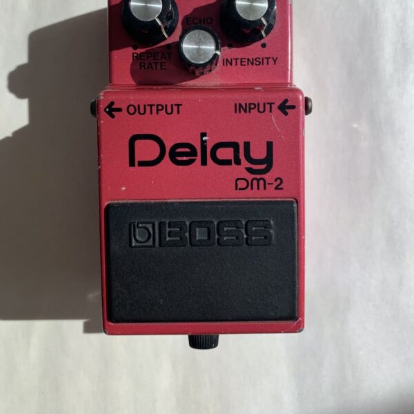 1984 Boss DM-2 Delay (Green Label) Pink - used Boss                 Delay    Analogue Guitar Effect Pedal