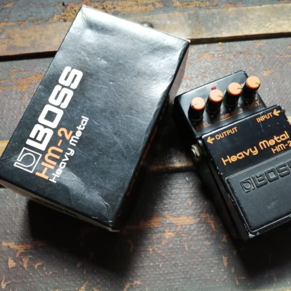 1983 - 1988 Boss HM-2 Heavy Metal (Black Label) Black - used Boss                 Distortion     Guitar Effect Pedal