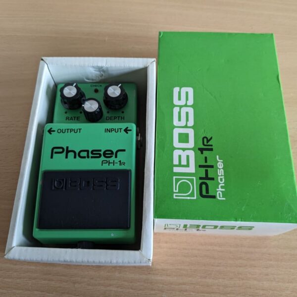 1980 - 1985 Boss PH-1R Phaser (Black Label) Green - used Boss         Phaser             Guitar Effect Pedal