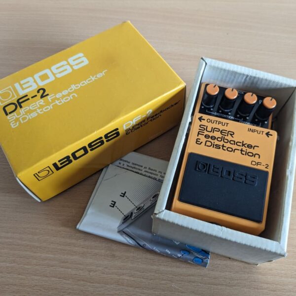 1985 - 1989 Boss DF-2 Super Feedbacker and Distortion Orange - used Boss                 Distortion     Guitar Effect Pedal
