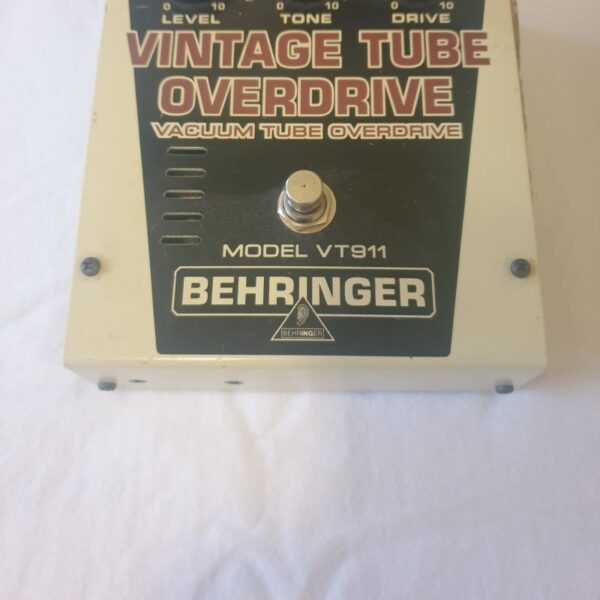 2000s Behringer VT911 Vintage Tube Overdrive Black / Silver - used Behringer         Overdrive             Guitar Effect Pedal