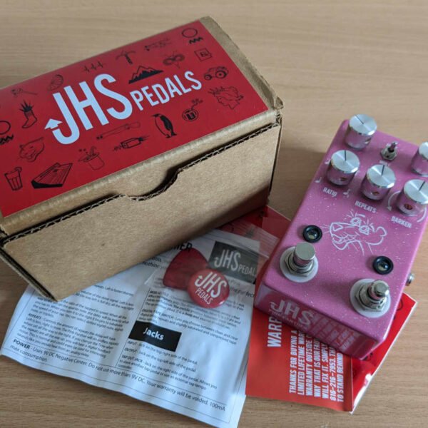 2017 JHS Pink Panther Delay Pink Sparkle - used JHS                 Delay     Guitar Effect Pedal