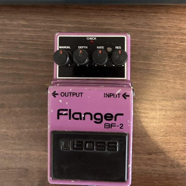 1981 Boss BF-2 Flanger (Black Label) Purple - used Boss              Flanger        Guitar Effect Pedal