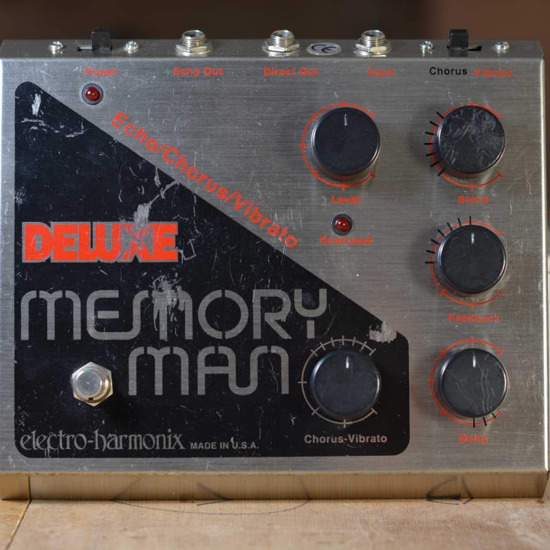 1990s Electro-Harmonix Deluxe Memory Man Silver - used Electro-HarmonixModulation                   Guitar Effect Pedal