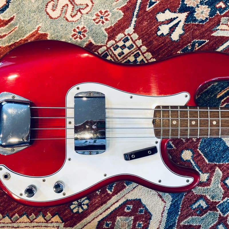 1966 Fender Precision Bass Candy Apple Red - used Fender                    Bass  Guitar Effect Pedal