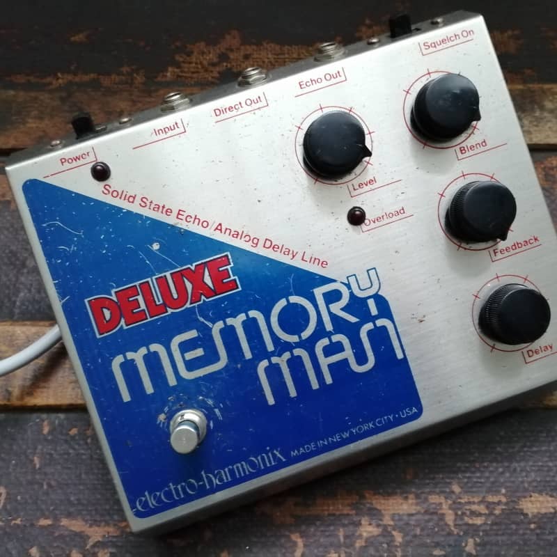 1970s Electro-Harmonix Deluxe Memory Man Silver / Blue - used Electro-HarmonixModulation                   Guitar Effect Pedal