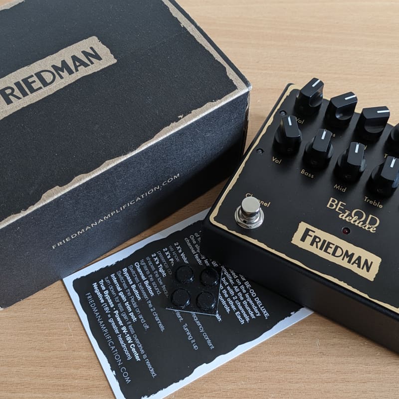 2018 - 2019 Friedman BE-OD Deluxe Overdrive Black - used Friedman       Overdrive            Guitar Effect Pedal