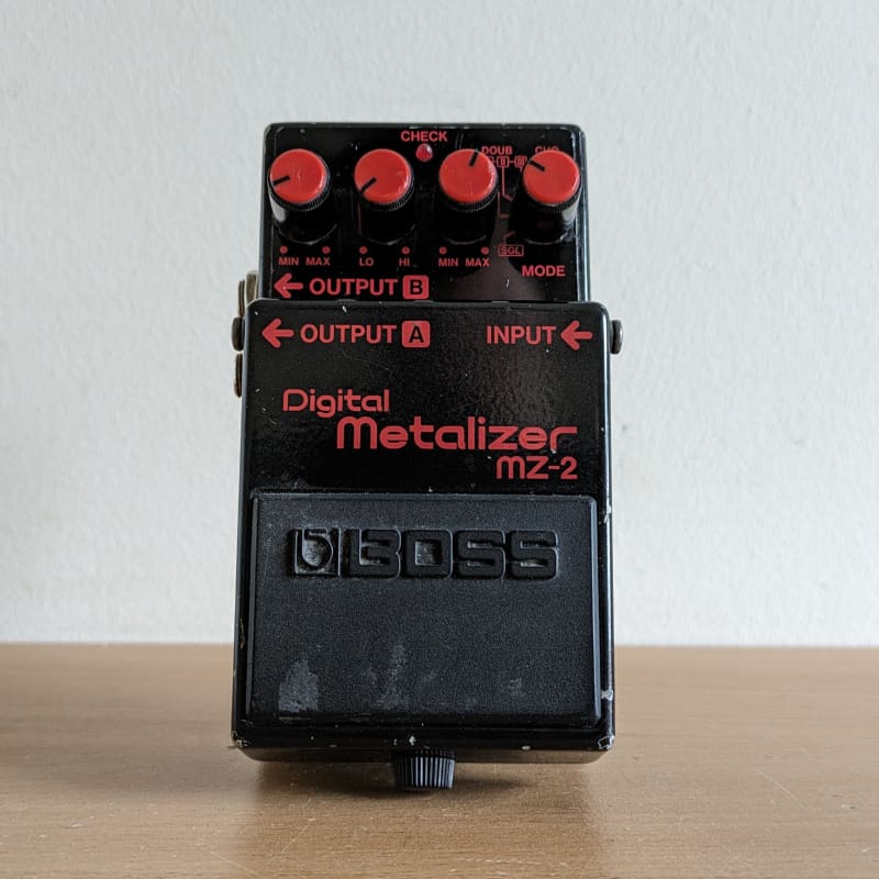 1987 - 1992 Boss MZ-2 Digital Metalizer (Blue Label) Black - used Boss                 Distortion     Guitar Effect Pedal
