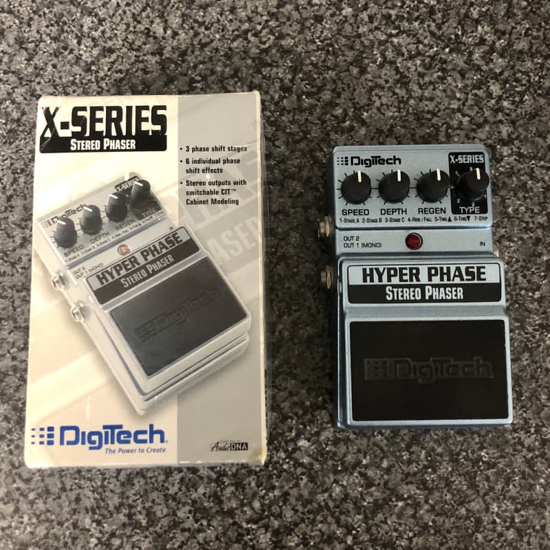 2010s DigiTech Hyper Phase Silver Metallic - used DigiTech      Phaser             Guitar Effect Pedal