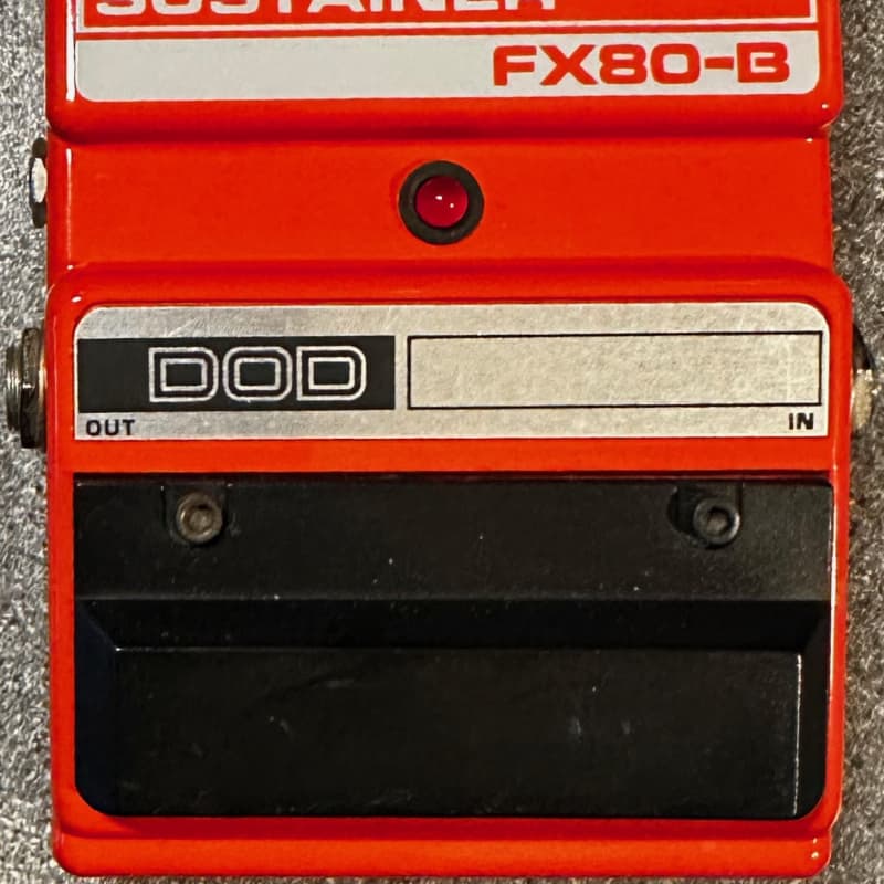1990s DOD Compressor Sustainer FX80B Red - used DOD                   Guitar Effect Pedal