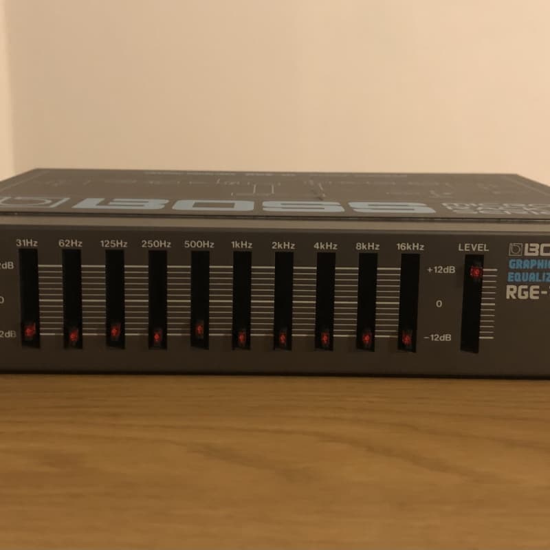 1980s Boss RGE-10 Micro Rack Series Graphic Equalizer Black - used Boss               EQ       Guitar Effect Pedal