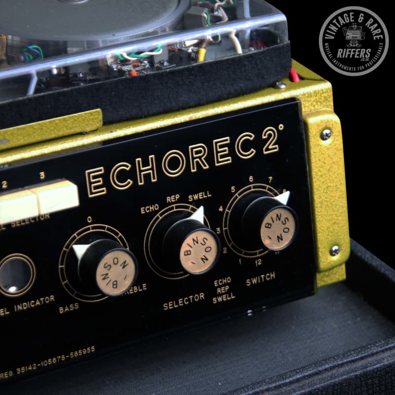 1960s Binson Echorec 2 T7E Gold - used Binson                   Guitar Effect Pedal