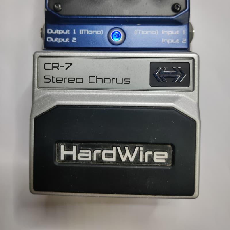 2010s DigiTech Hardwire CR-7 Stereo Chorus Silver - used DigiTech    Stereo            Chorus   Guitar Effect Pedal