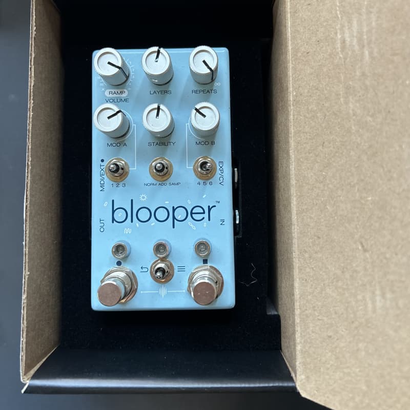 2019 - Present Chase Bliss Audio Blooper Blue - used Chase Bliss Audio    Stereo       Looper        Guitar Effect Pedal
