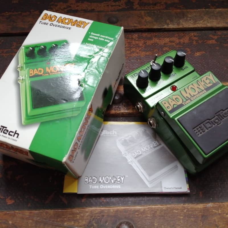 2004 - 2016 DigiTech Bad Monkey Tube Overdrive Green - used DigiTech       Overdrive            Guitar Effect Pedal
