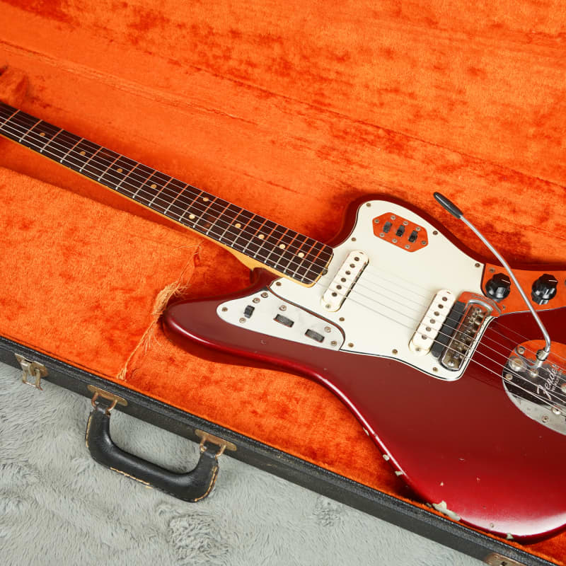 1963 Fender Jaguar Candy Apple Red refin - used Fender               EQ       Guitar Effect Pedal
