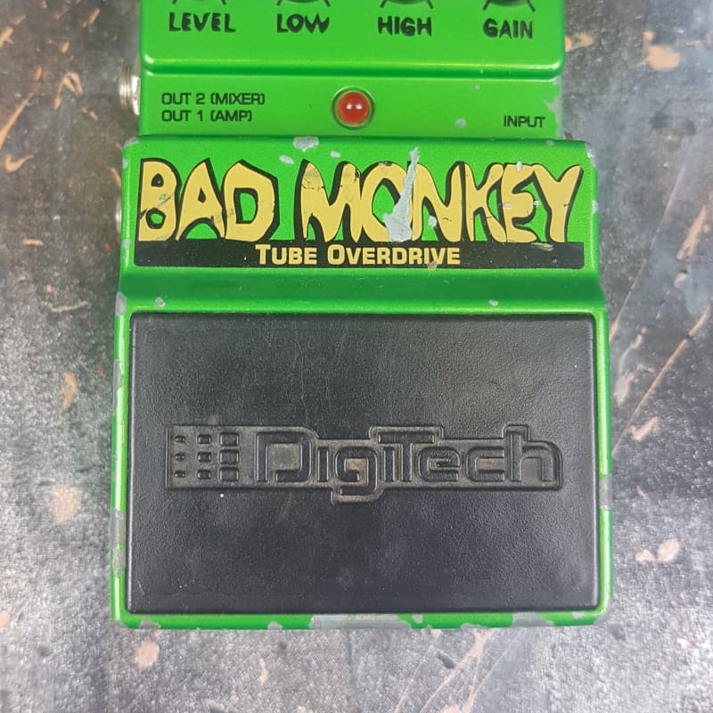 2004 - 2016 DigiTech Bad Monkey Tube Overdrive Green - used DigiTech       Overdrive            Guitar Effect Pedal