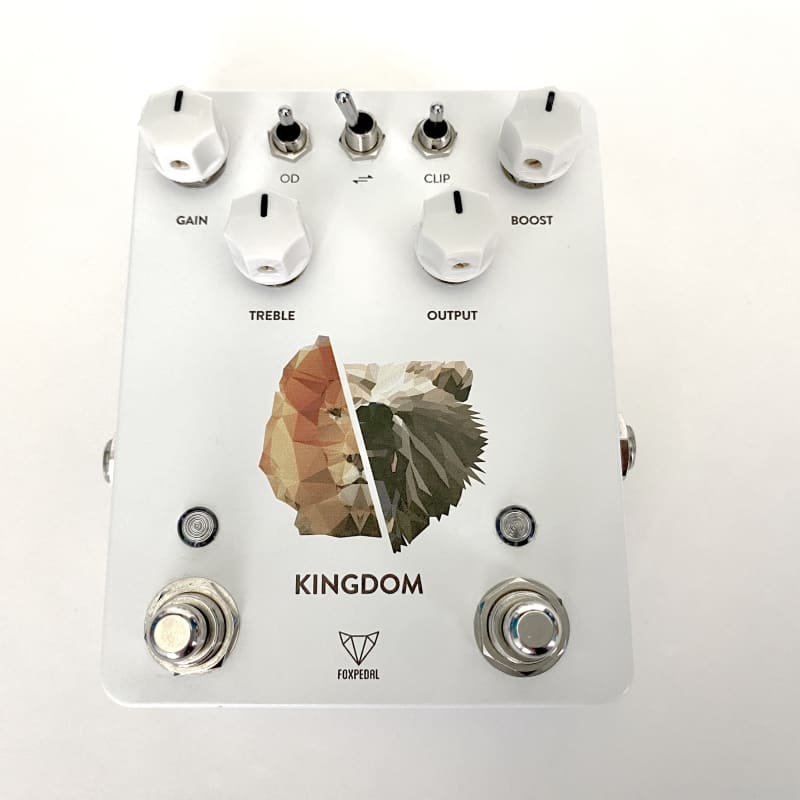 2010s Foxpedal Kingdom Combo V1 White - used Foxpedal                  Overdrive    Guitar Effect Pedal