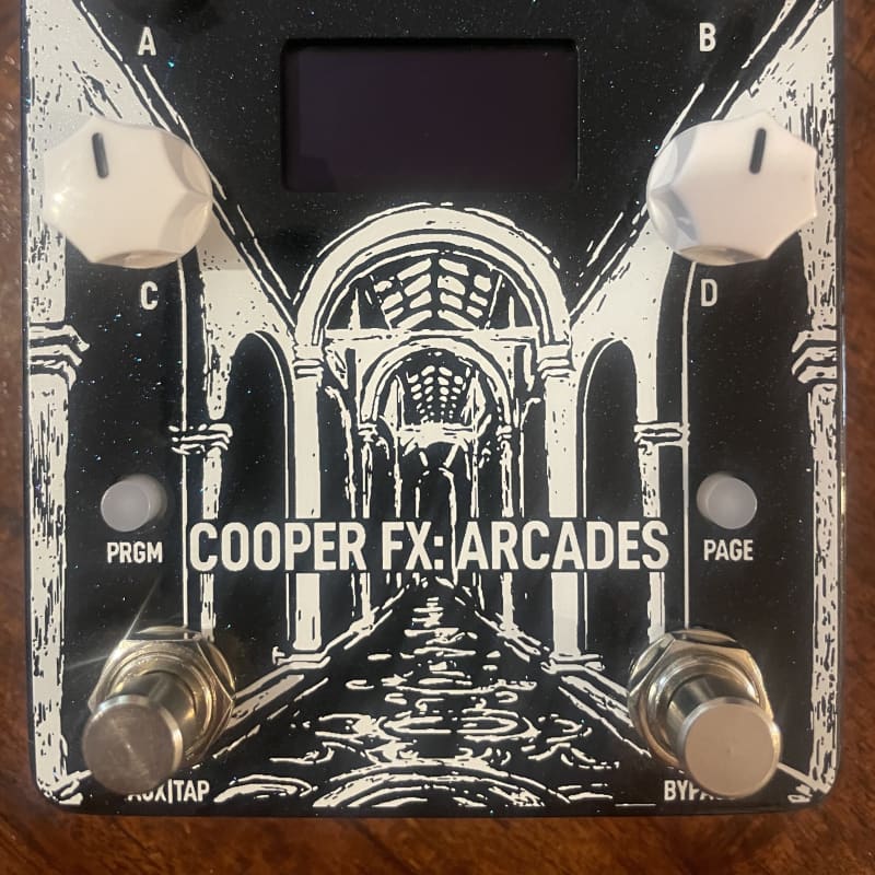 2020 - 2021 Cooper FX Arcades Multi-Effect Console Black Sparkle - used Cooper FX     Pitch     Multi Effects     Delay    Guitar Effect Pedal