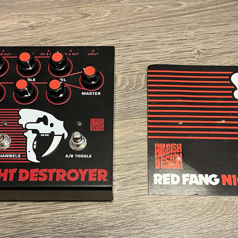 2020 s Hilbish Design Red Fang Night Destroyer Black - used Hilbish DesignPreamp                   Guitar Effect Pedal