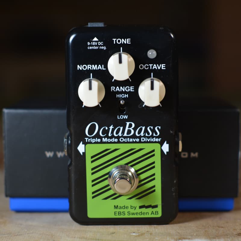 2018 - Present EBS OctaBass Blue Label Black / Green - used EBS                   Guitar Effect Pedal