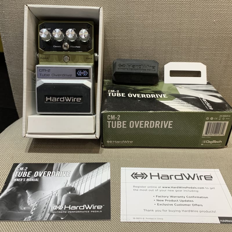 2010s DigiTech Hardwire CM-2 Tube Overdrive Silver - used DigiTech       Overdrive            Guitar Effect Pedal