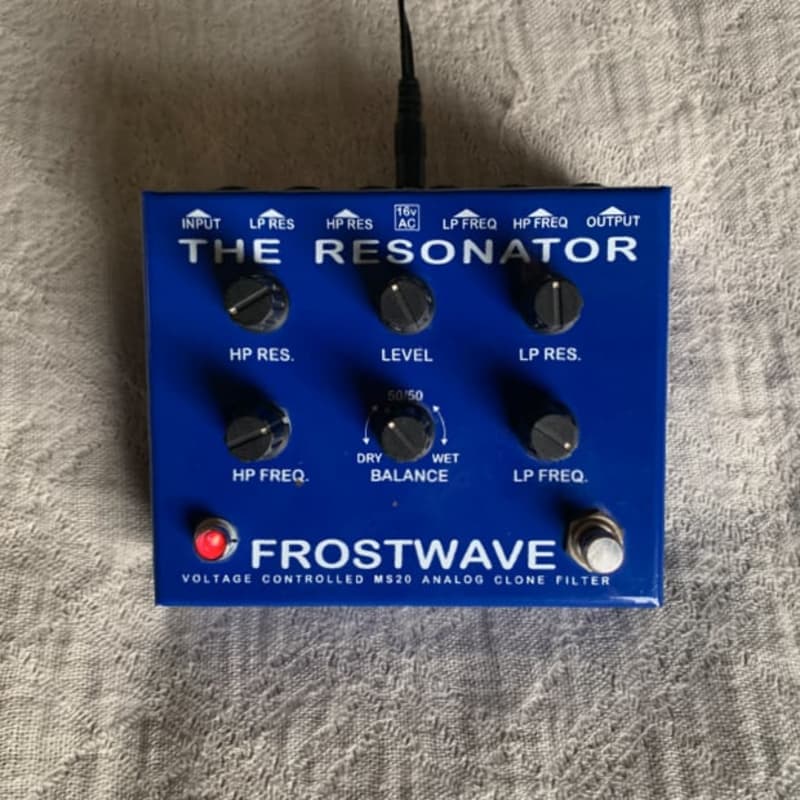 2000s Frostwave The Resonator Blue - used Frostwave                  Analogue Guitar Effect Pedal