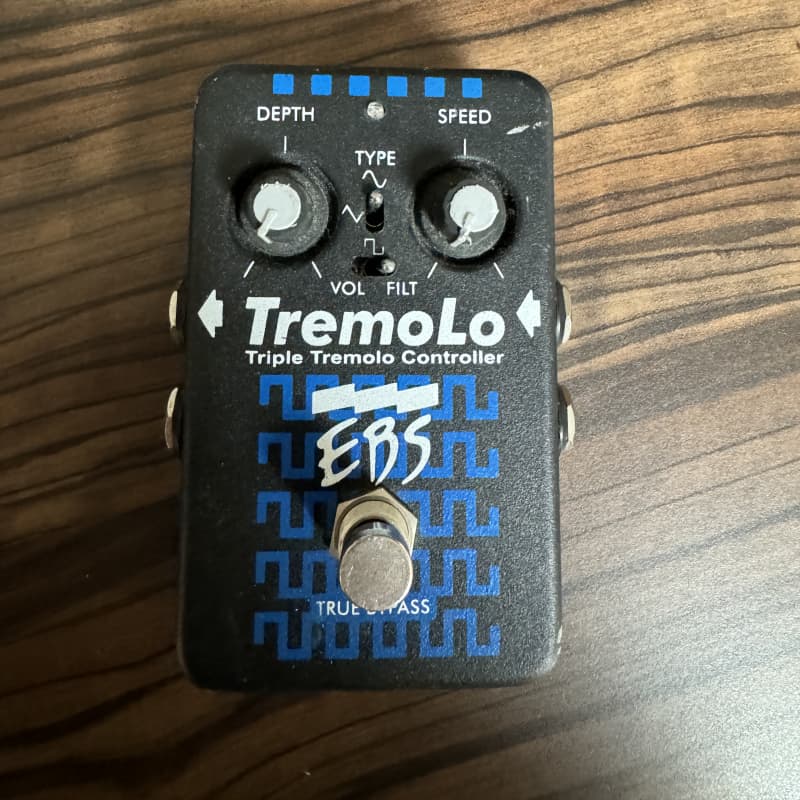 2010s EBS TremoLo Guitar Effects Pedal Black - used EBS                   Guitar Effect Pedal